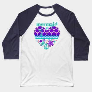 Mermaid at Heart Baseball T-Shirt